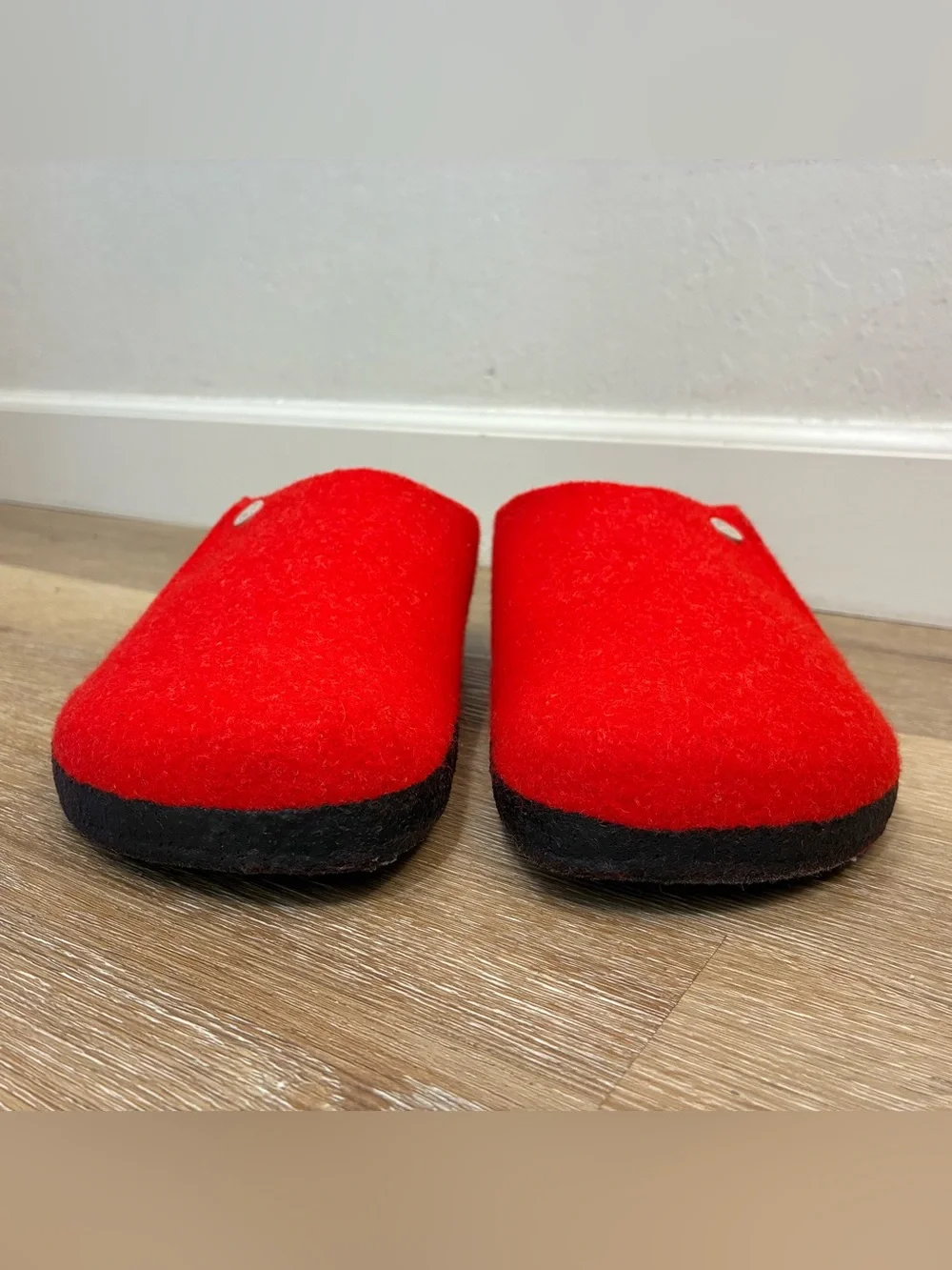 Birkenstock Zermatt Slippers Wool in The Vibrant Active Red Shoes US 12 EU 45